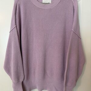 Aerie Lilac Crew Neck Sweater